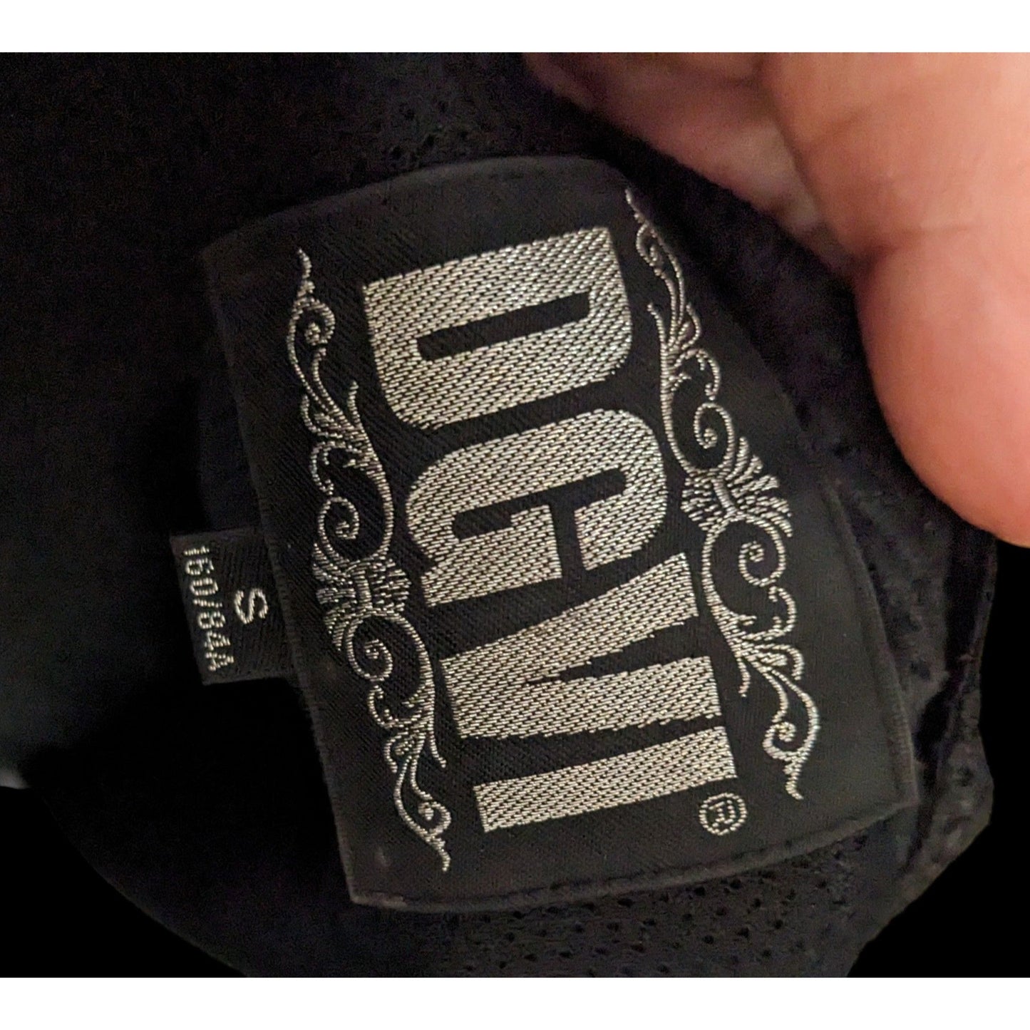 DGVI Black Casual Jacket With Printed Royal Crest Accents Size Small