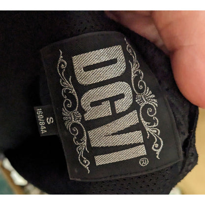 DGVI Black Casual Jacket With Printed Royal Crest Accents Size Small