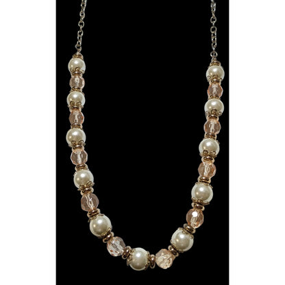 Regency Glam Pearl Beaded Statement Necklace