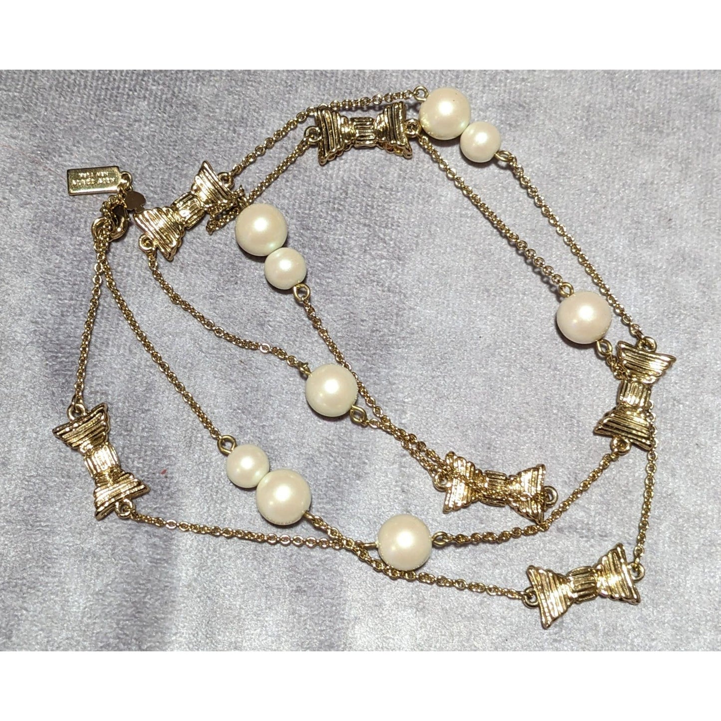 Kate Spade Coquette All Wrapped Up In Pearls Necklace