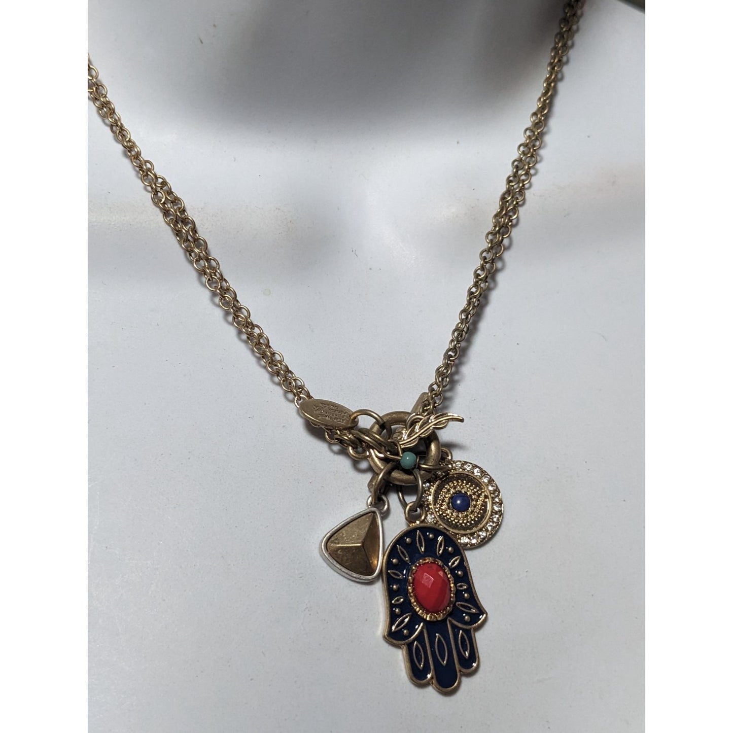 Alan West Vintage America Hamsa Charm Necklace