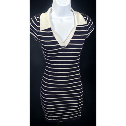 Forever 21 Striped Collared Shirt Dress