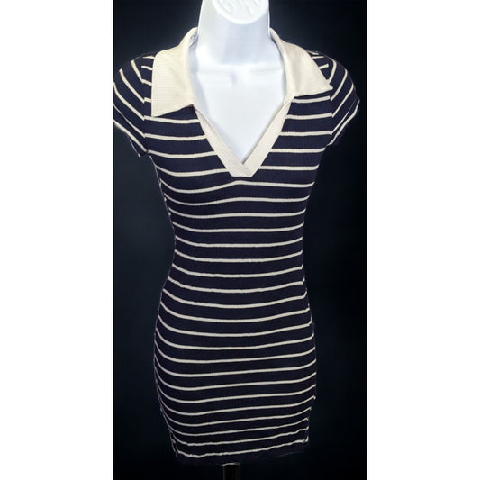 Forever 21 Striped Collared Shirt Dress