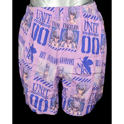 Evangelion Eva Unit Purple Shorts With Mesh Lining Size XS