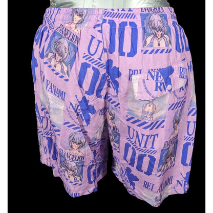 Evangelion Eva Unit Purple Shorts With Mesh Lining Size XS