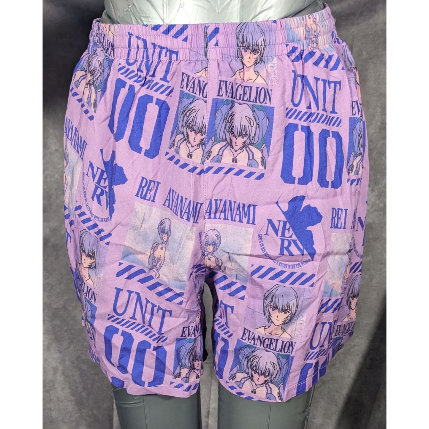 Evangelion Eva Unit Purple Shorts With Mesh Lining Size XS