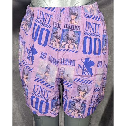 Evangelion Eva Unit Purple Shorts With Mesh Lining Size XS