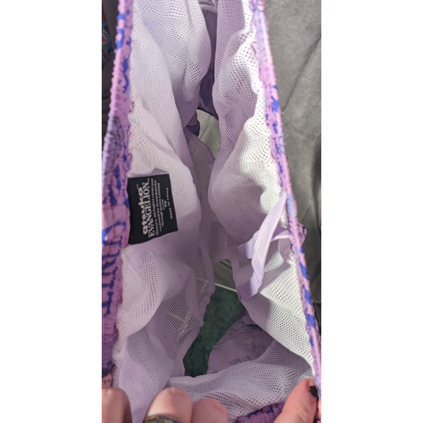 Evangelion Eva Unit Purple Shorts With Mesh Lining Size XS