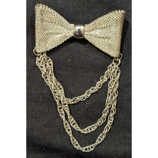 Vintage/Antique Chain Maille Bowtie Brooch