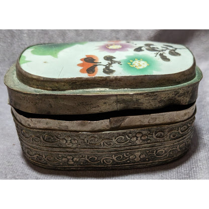 Vintage Chinese Porcelain Shard Trinket Box