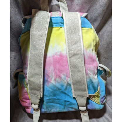 Candies Rainbow Tie Dye Glitter Strap Backpack