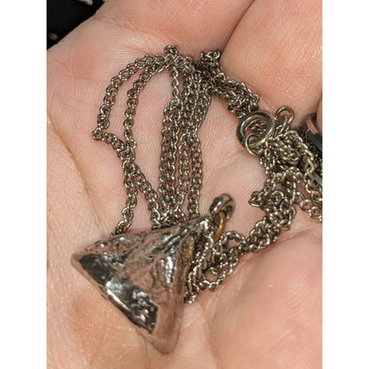 Y2K Kitsch Foodie Hershey’s Kiss Silver Tone Pendant Necklace