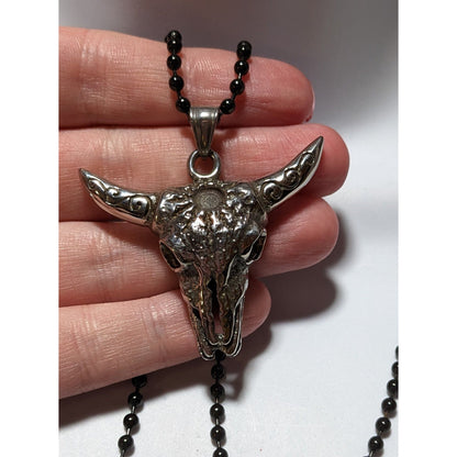 Chisel Stainless Steel Bull Head Necklace