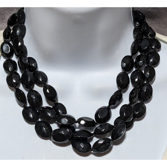 Chunky Multilayer Gothic Beaded Necklace