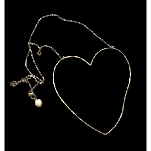 Stella & Dot Open Heart Pendant Necklace