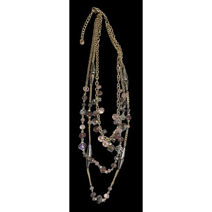 Ali Khan New York Glass Multilayer Necklace