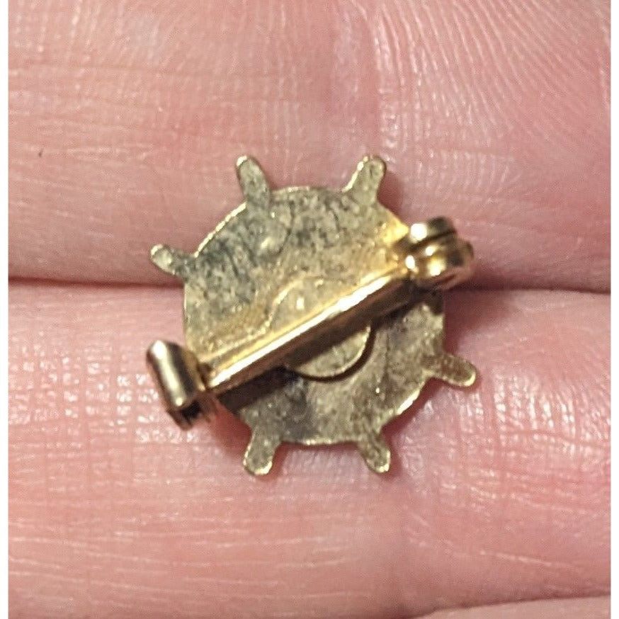 Vintage Religious Life Begins At Calvary Lapel Pin