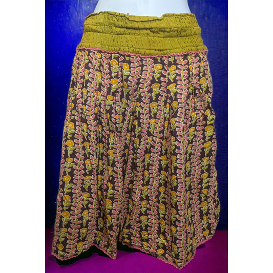Karma Living Floral Midi Skirt