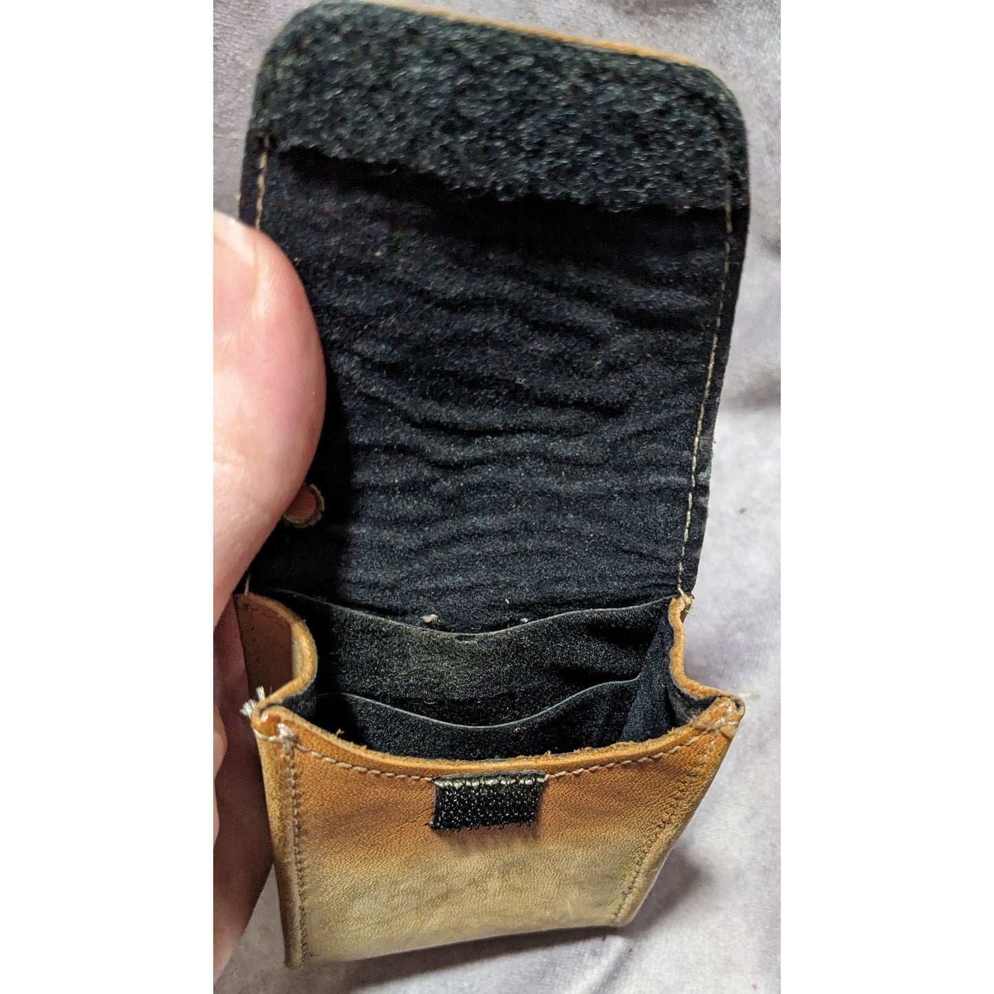 Vintage Leather Realtor Pager/Flip Phone Belt Clip Holder