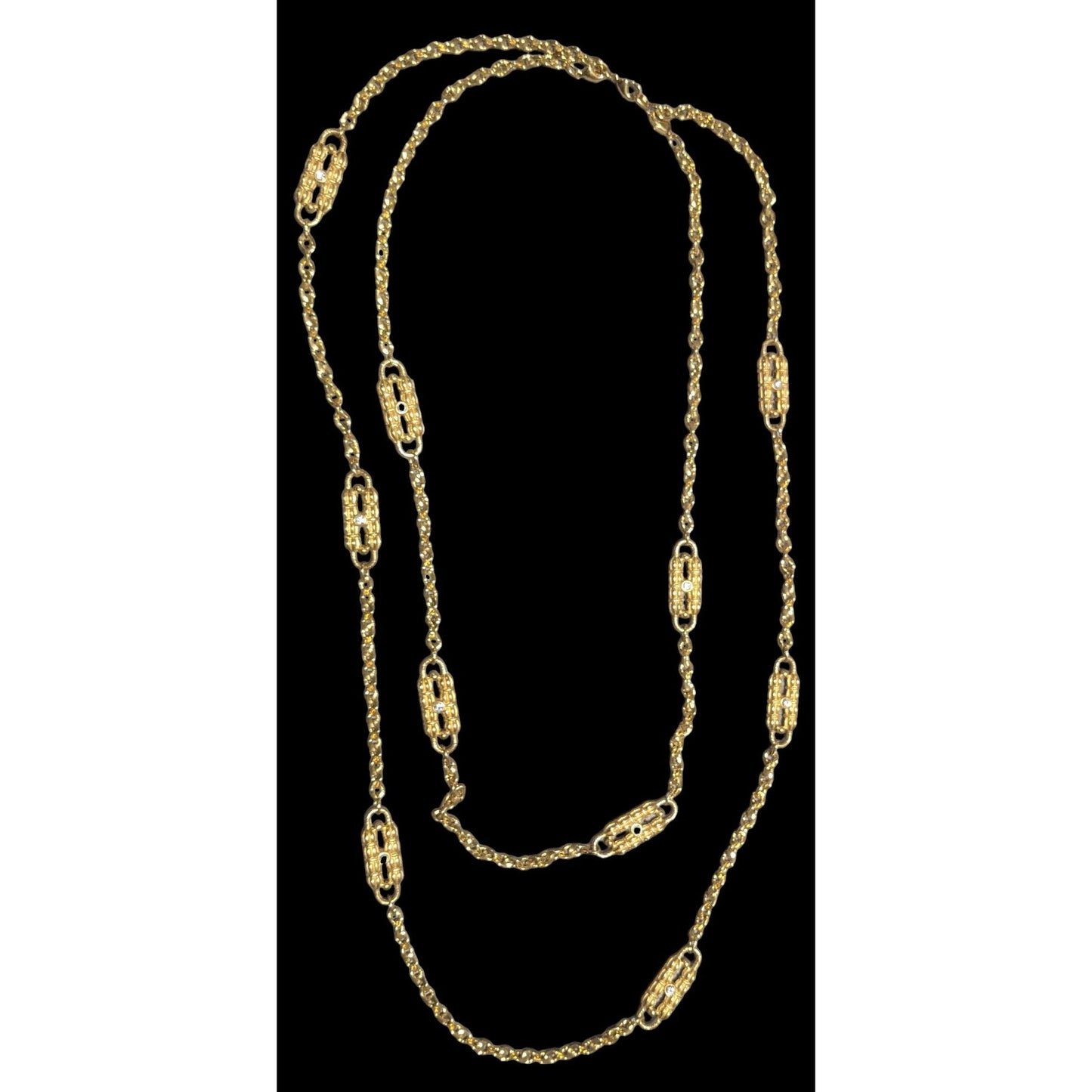 Vintage Camrose & Kross Jackie Kennedy Gold Paperclip Necklace