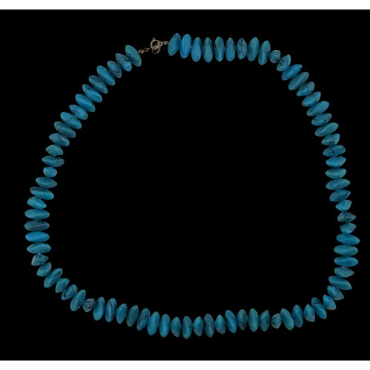 Southwestern Faux Turquoise Plastic Beaded Necklace