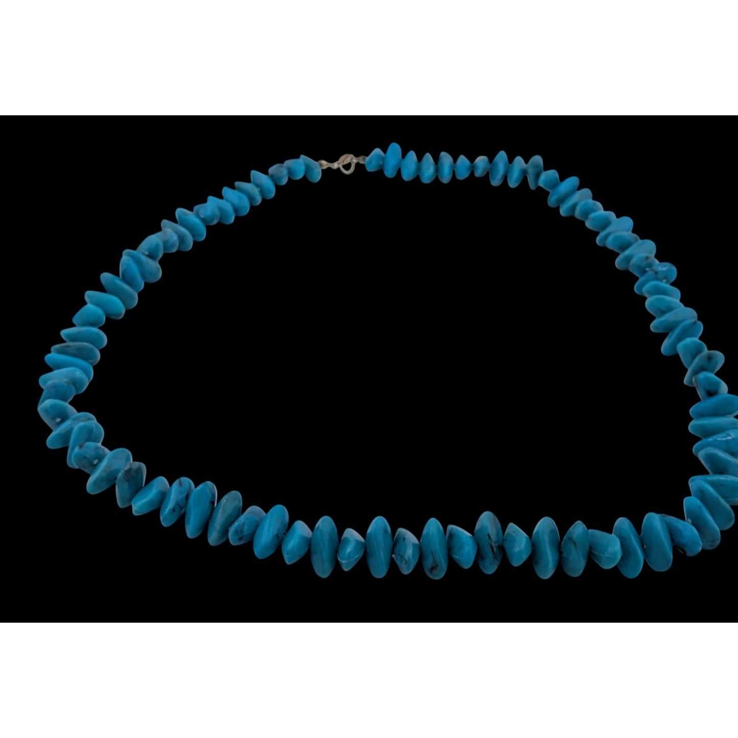 Southwestern Faux Turquoise Plastic Beaded Necklace