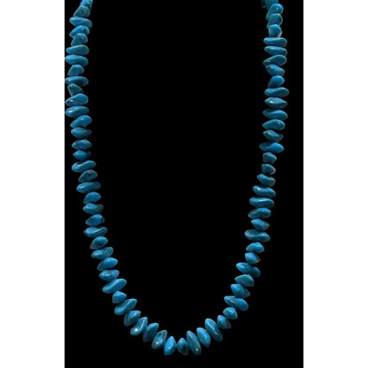 Southwestern Faux Turquoise Plastic Beaded Necklace