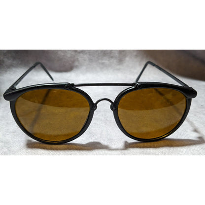 Eagle Eyes Vintage 90s Black Aviator Sunglasses