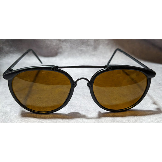 Eagle Eyes Vintage 90s Black Aviator Sunglasses