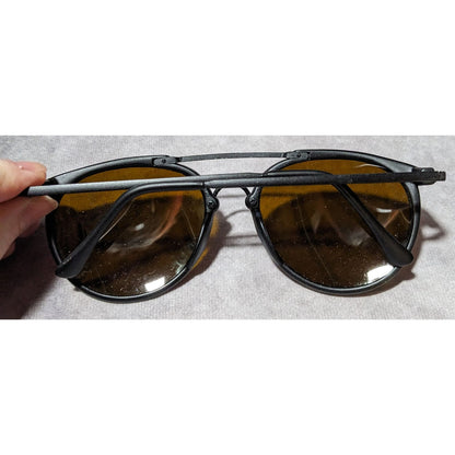 Eagle Eyes Vintage 90s Black Aviator Sunglasses