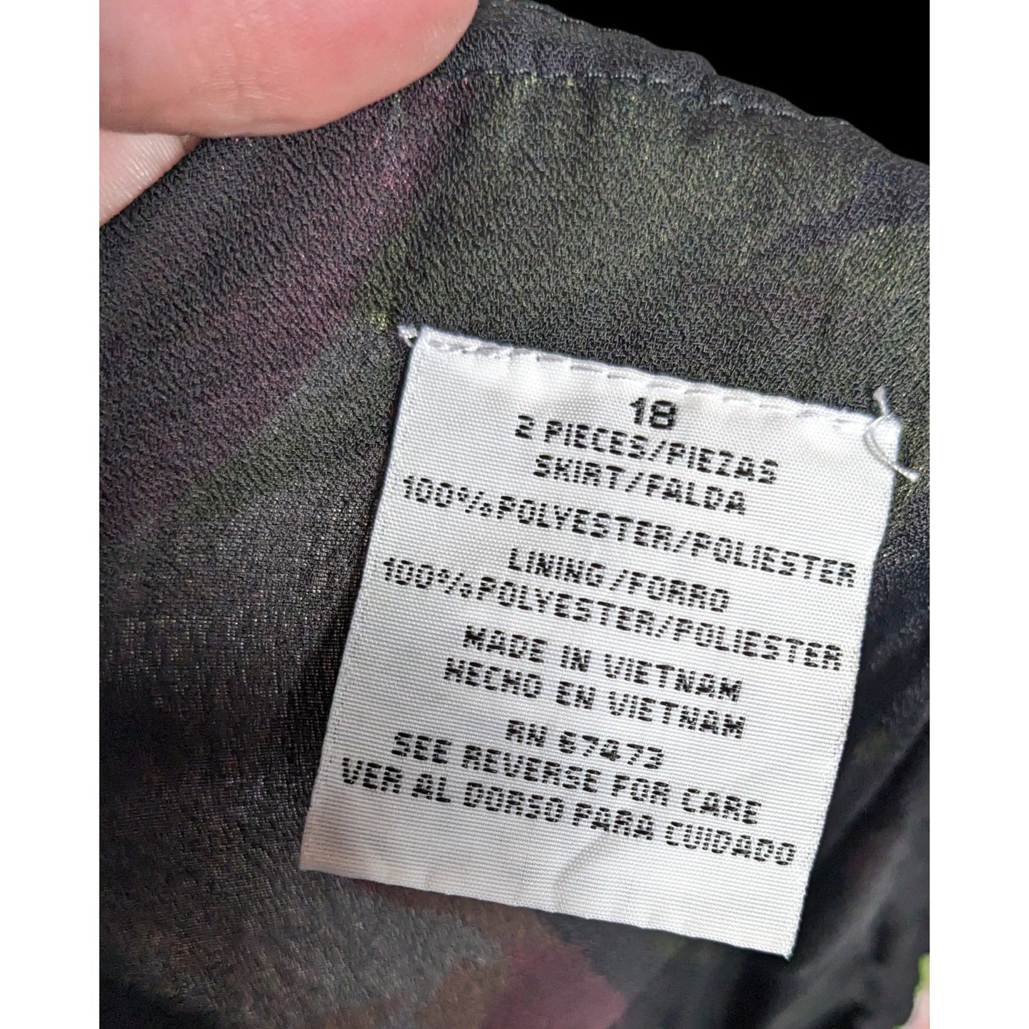 Vintage 90s Siouni & Zar Pink Floral Skirt