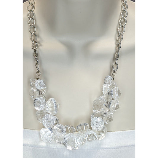 Chunky Iced-Out Statement Necklace