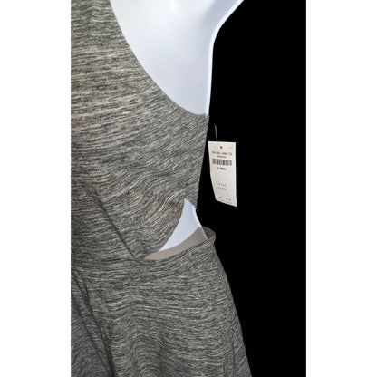 Hollister Cutout Halter Dress Grey Preppy Summer Mini Dress