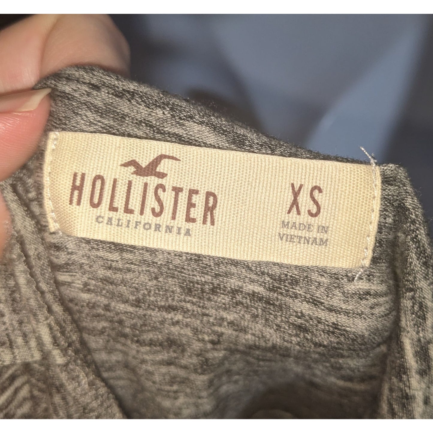Hollister Cutout Halter Dress Grey Preppy Summer Mini Dress