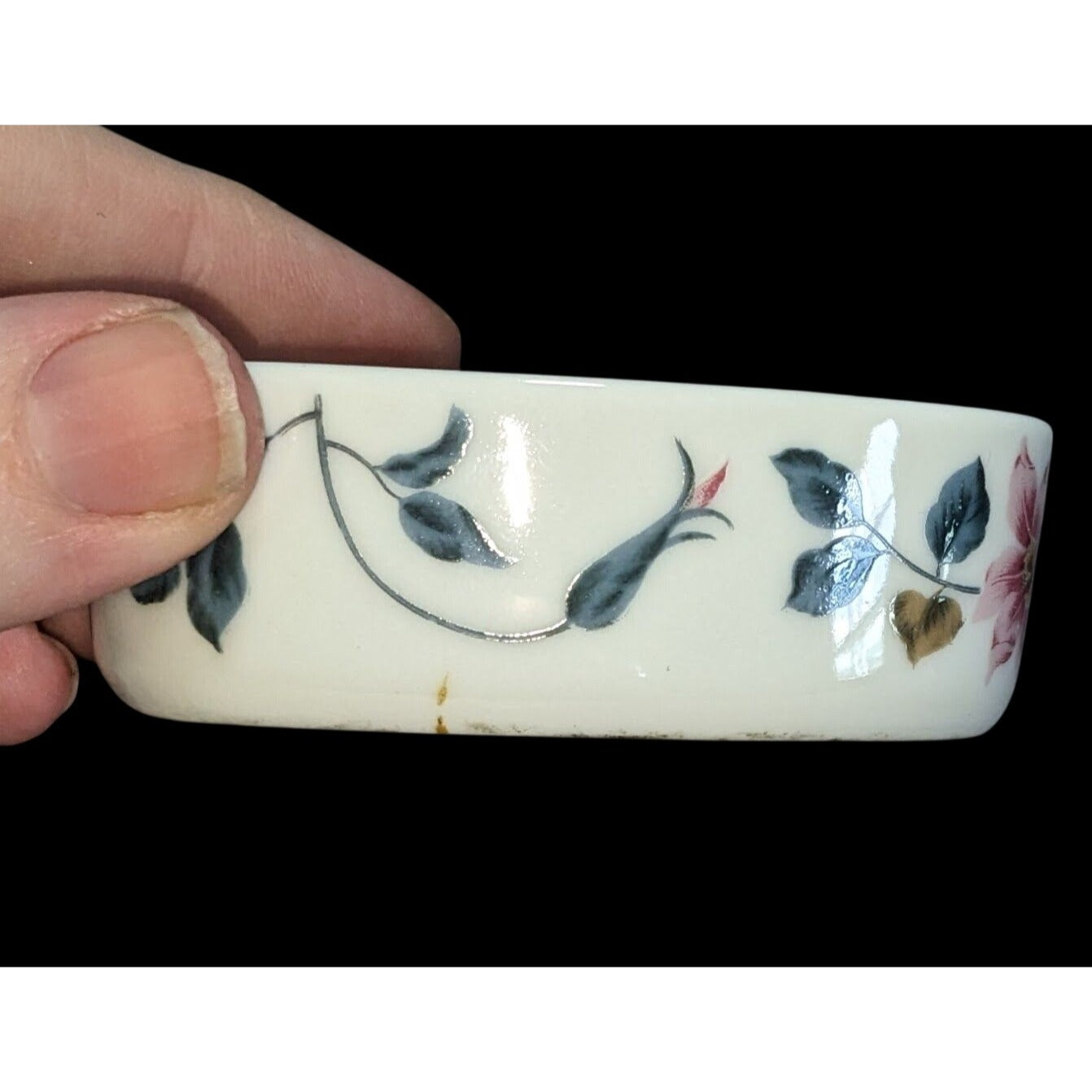 Grandmillennial Vintage Otagiri Japan Floral Porcelain Trinket Box