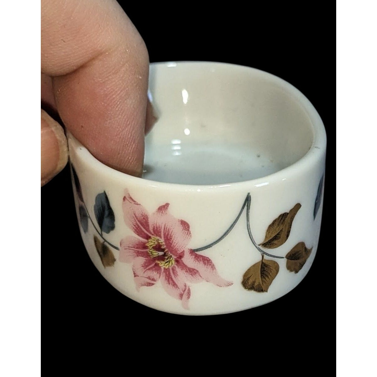 Grandmillennial Vintage Otagiri Japan Floral Porcelain Trinket Box