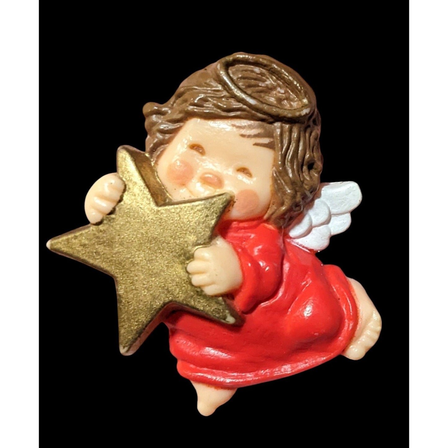 Vintage 1983 Hallmark Angel Holding Star Brooch