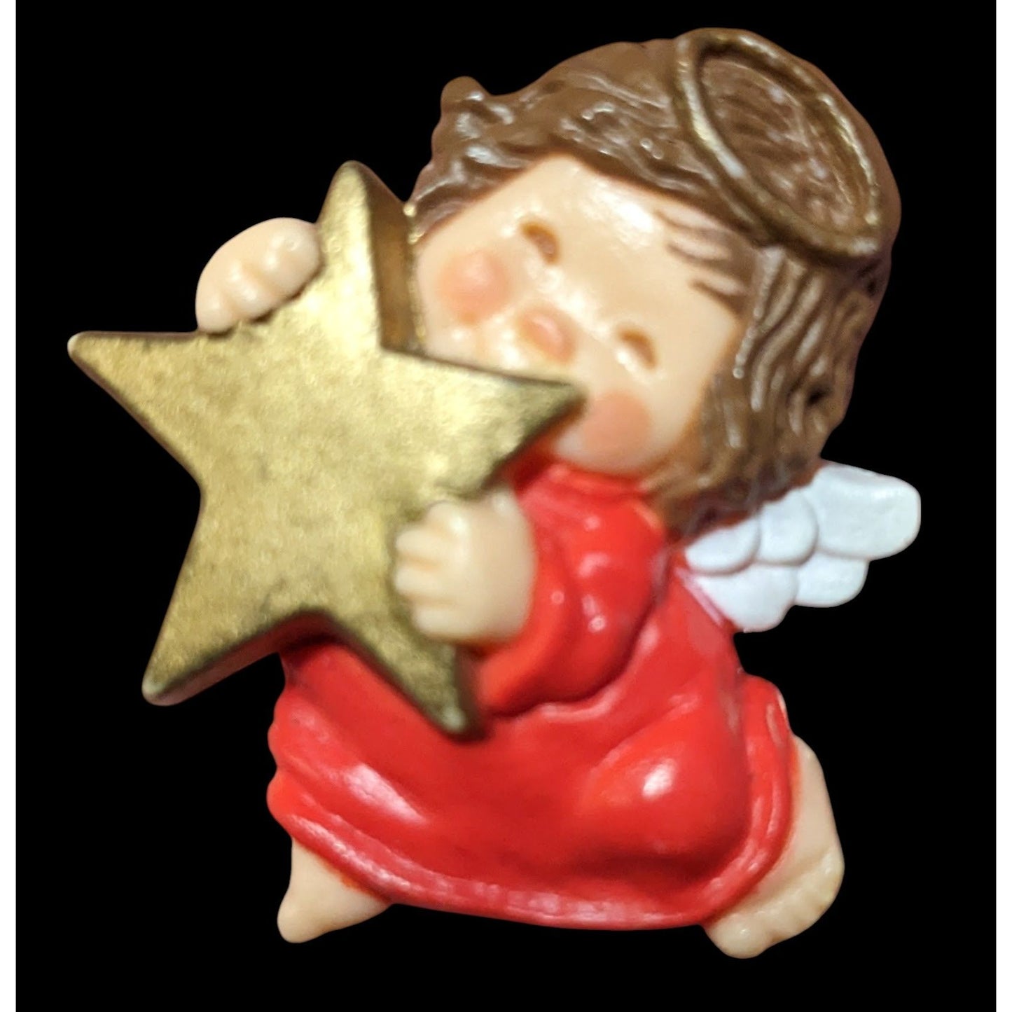 Vintage 1983 Hallmark Angel Holding Star Brooch