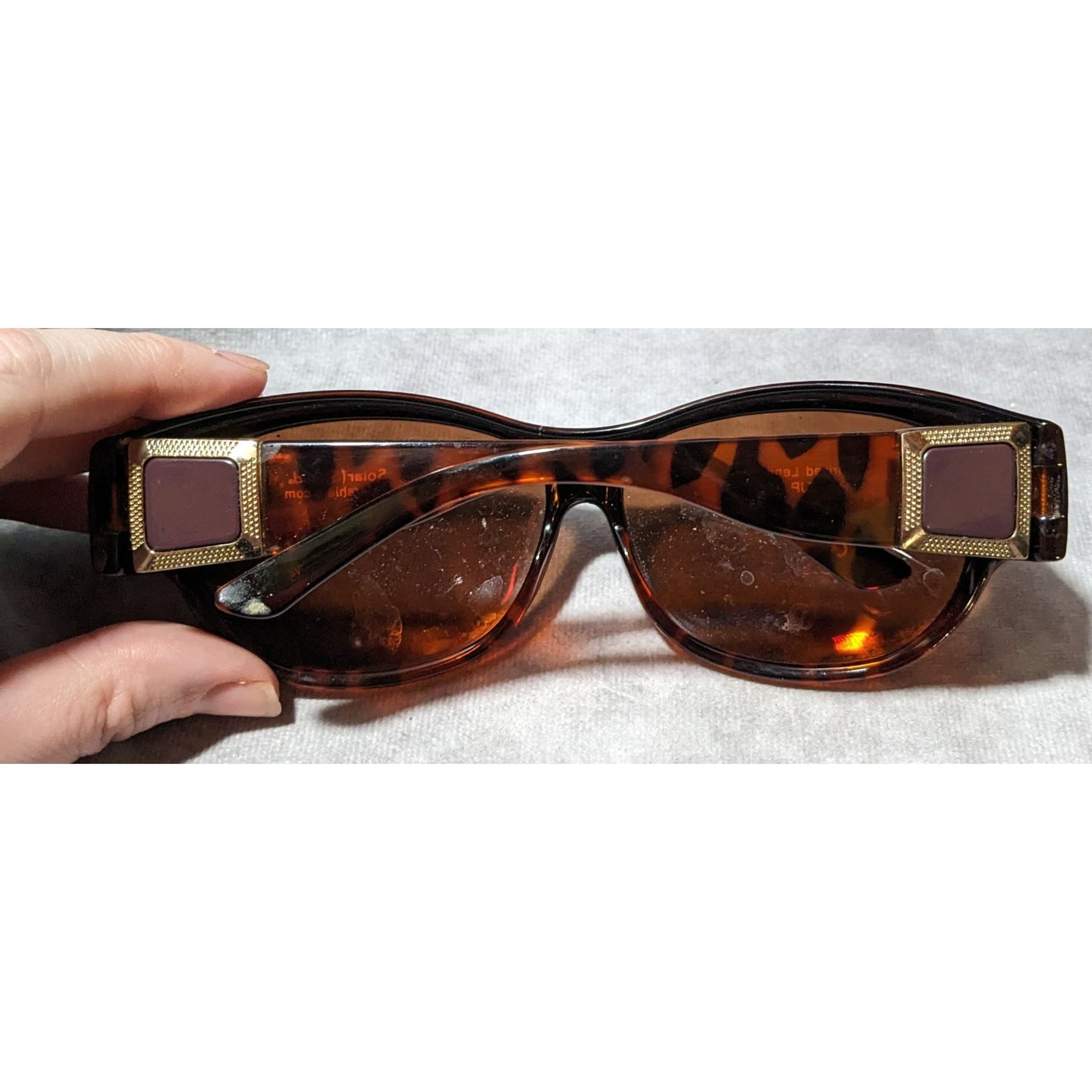 Solar Shield Retro Tortoise 90s Style Sunglasses