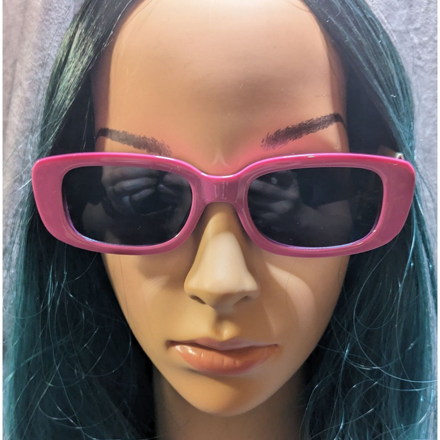 Aire Ceres Fuchsia Rectangular Sunglasses