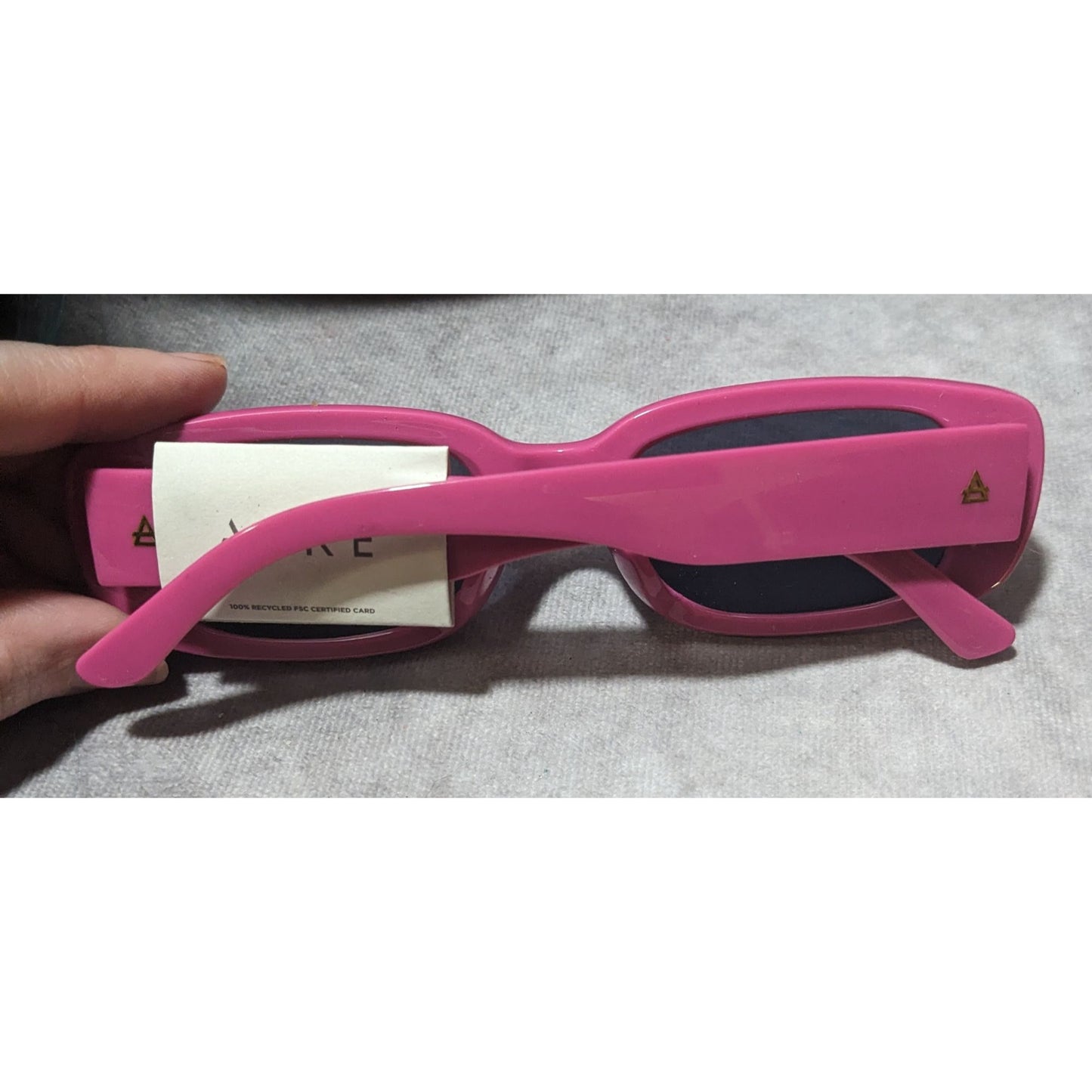 Aire Ceres Fuchsia Rectangular Sunglasses