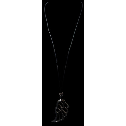 Bayberry Road Silver Tone Open Wing Pendant Necklace