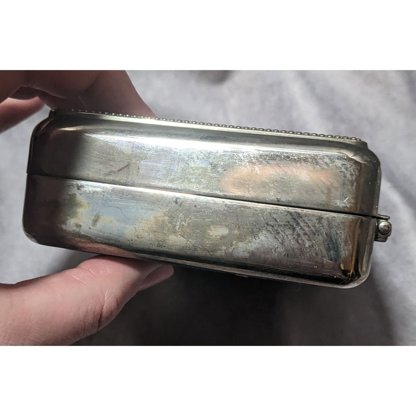 Vintage Silver Plated Jewelry Box