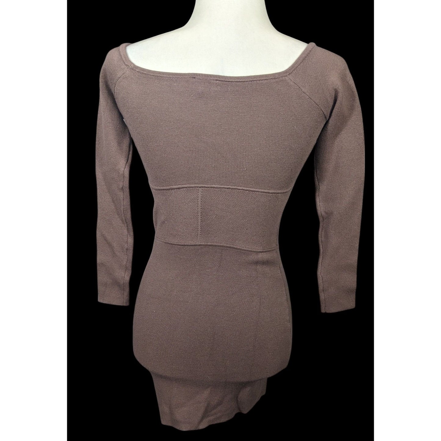 Abercrombie & Fitch Black Knit Faux Corset Waist Dress Size XSP