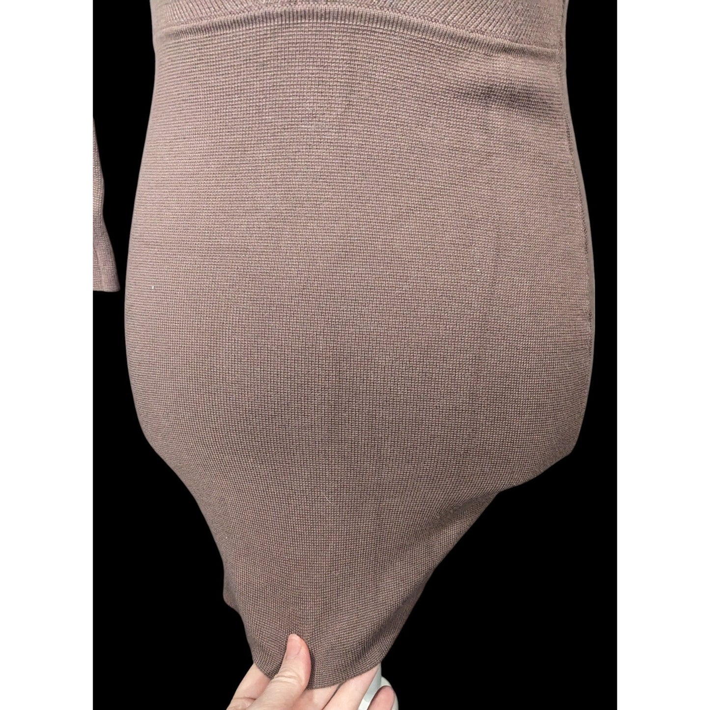 Abercrombie & Fitch Black Knit Faux Corset Waist Dress Size XSP