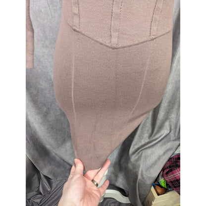 Abercrombie & Fitch Black Knit Faux Corset Waist Dress Size XSP