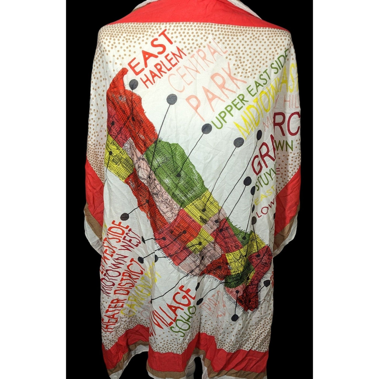 Madewell New York Map Printed Scarf/Shawl