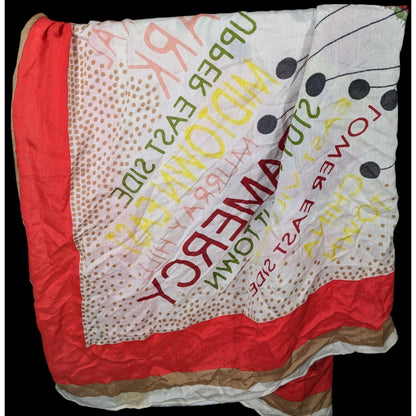 Madewell New York Map Printed Scarf/Shawl