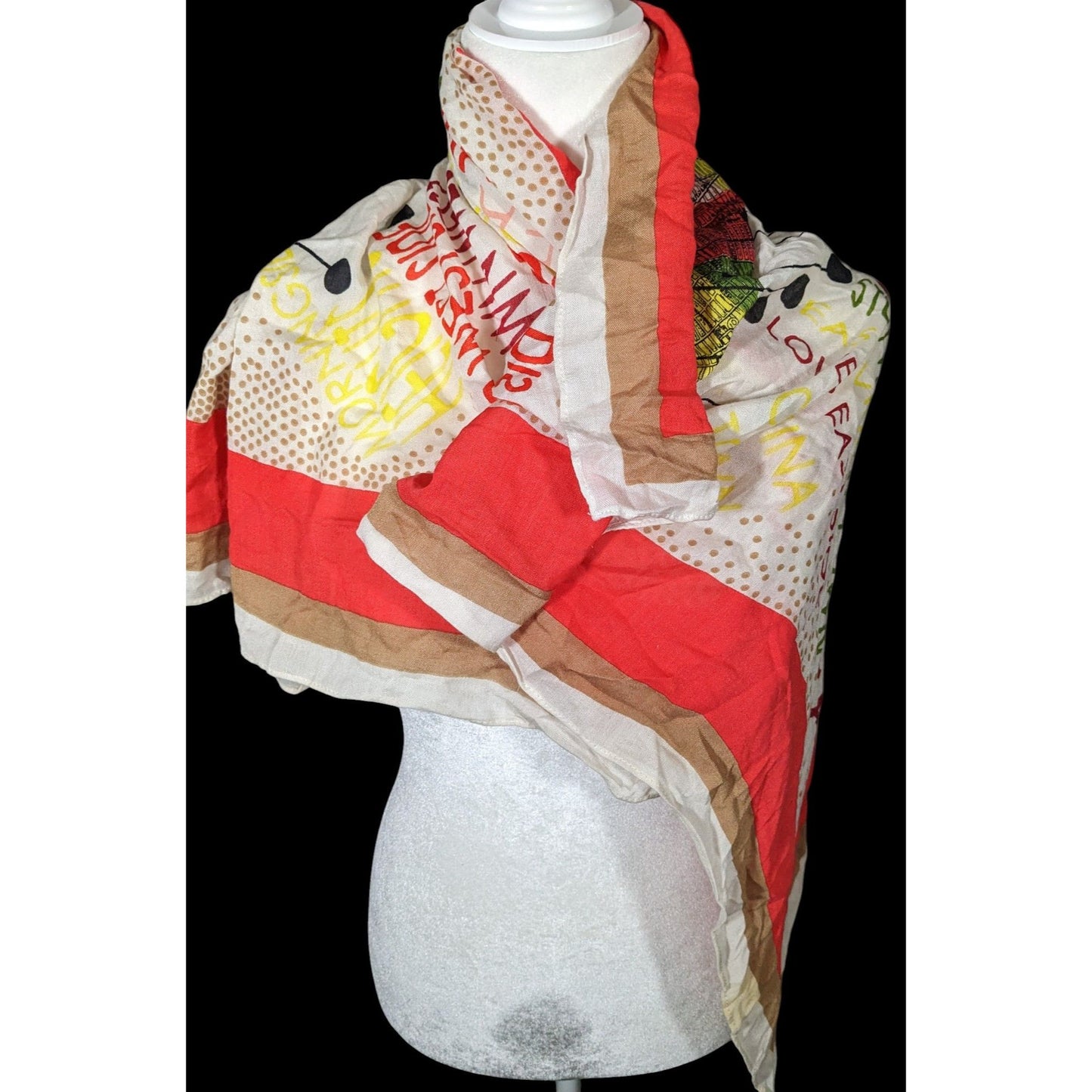 Madewell New York Map Printed Scarf/Shawl