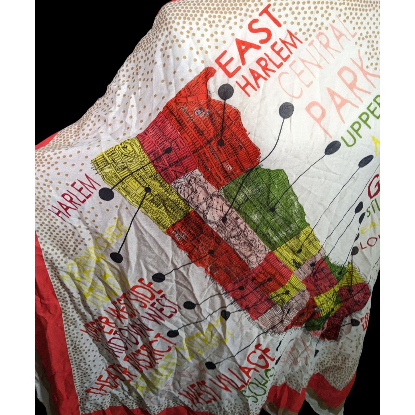 Madewell New York Map Printed Scarf/Shawl